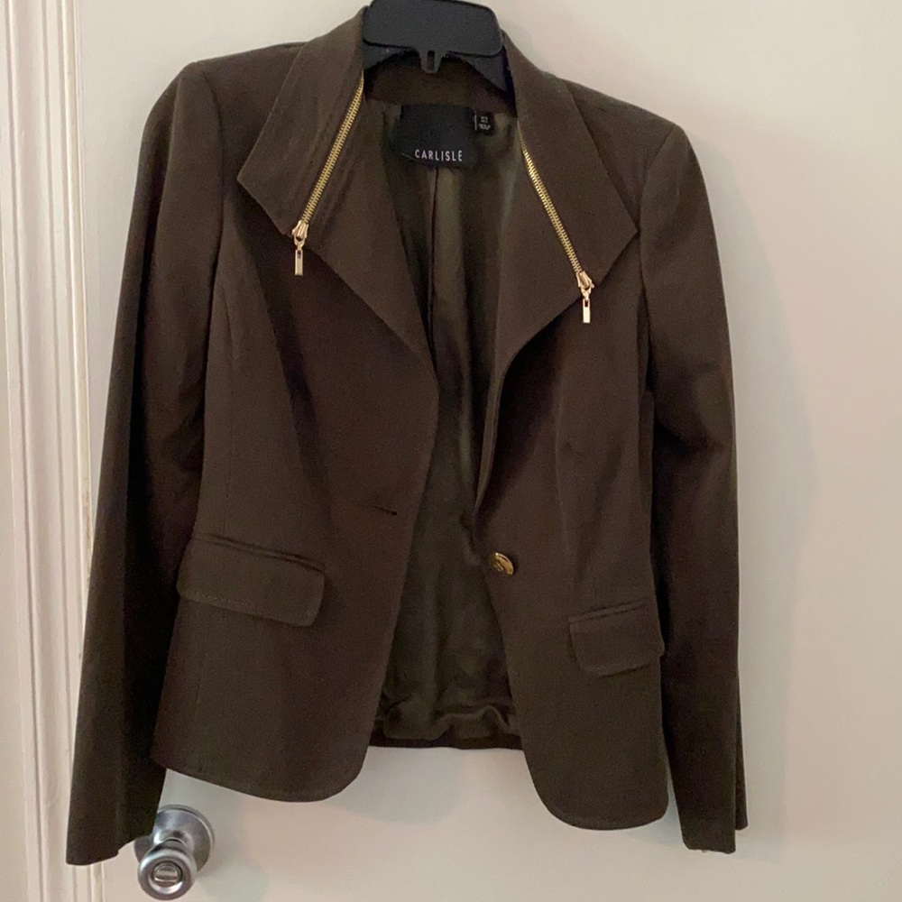 Army green blazer
